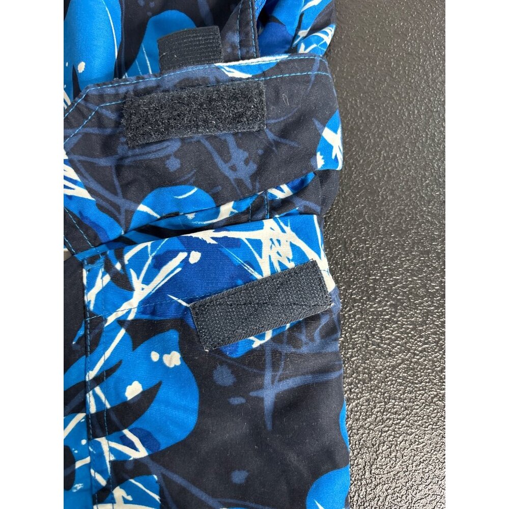 Speedo Men's Blue Hawaiian Floral Mesh Lined Swim Trunks W/Xtra Size L - Picture 6 of 8